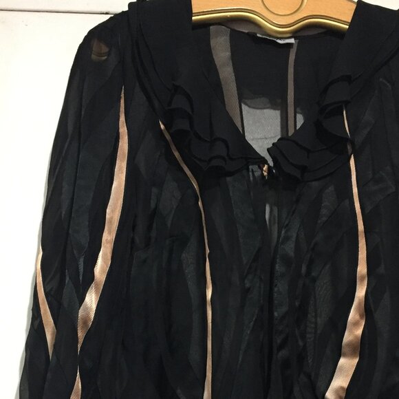 VINTAGE NUEVA STRIPE SHEER JACKETS SIZE L - Picture 3 of 8